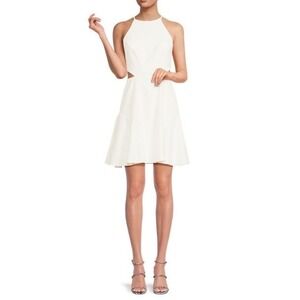 LIV‎ FOSTER Cutout Halter Mini Dress Size 4